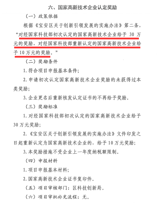 一文盡知寶安區(qū)國(guó)家高新技術(shù)企業(yè)認(rèn)定補(bǔ)貼獎(jiǎng)勵(lì)條件、標(biāo)準(zhǔn)、材料